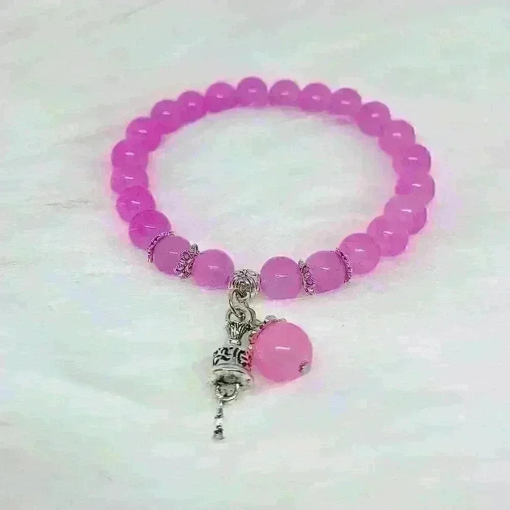 Pinky Pink Beaded Bracelet